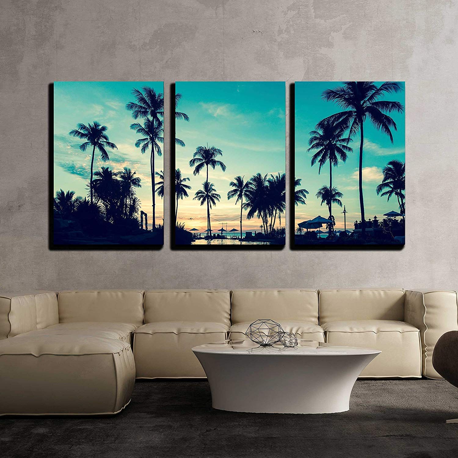 Wall26 – 3 Piece Canvas Wall Art – Soft Twilight Of The In Wall Framed Art Prints (View 1 of 15)