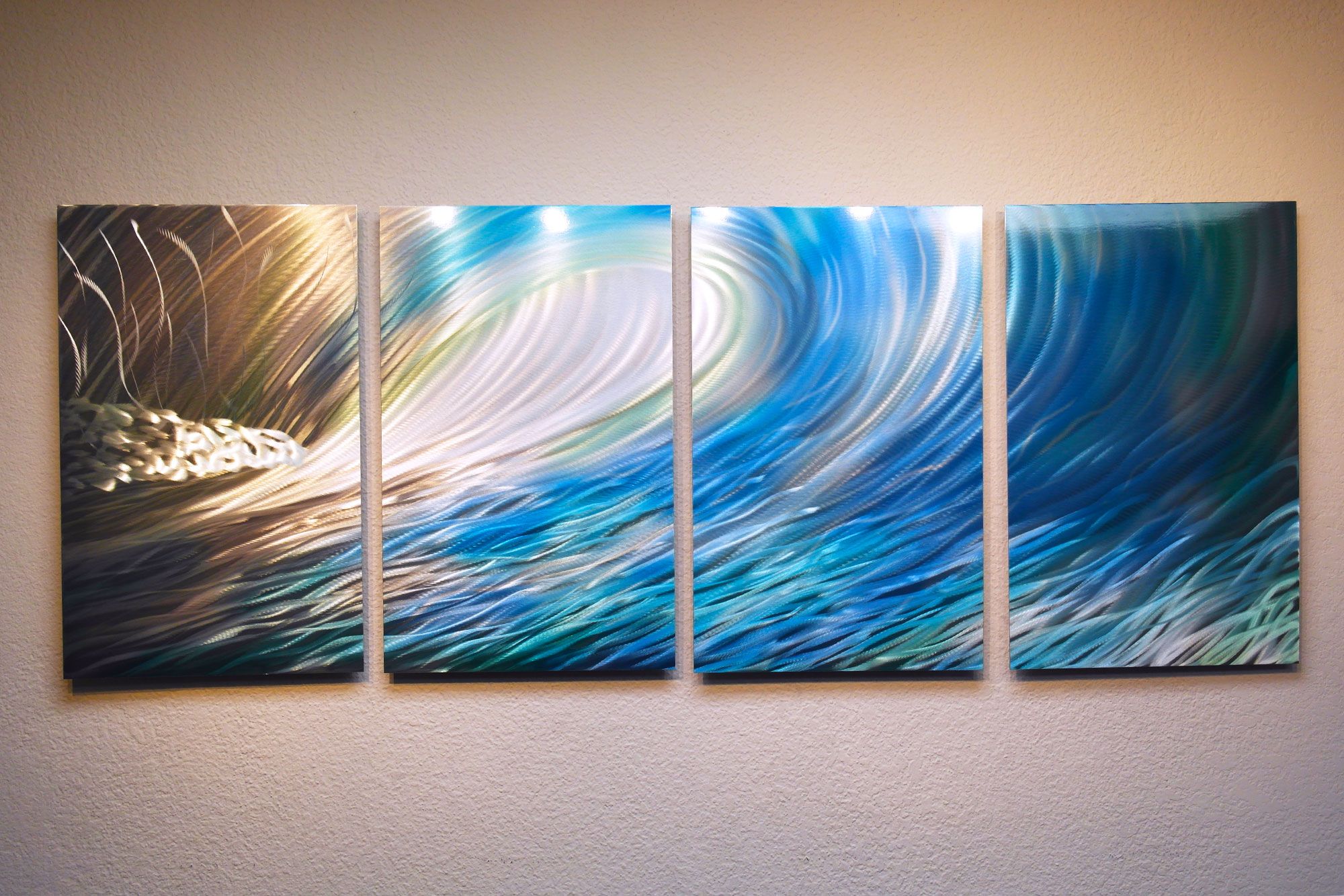 Wave – Metal Wall Art Contemporary Modern Decor Pertaining To Wave Wall Art (View 9 of 15)