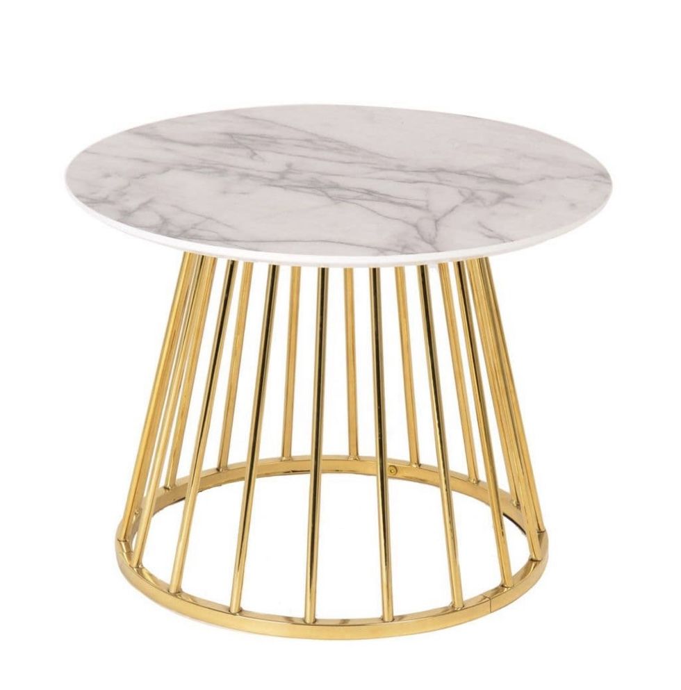 White Marble & Gold Coffee Table | Ivy Boutique For White Marble And Gold Coffee Tables (View 2 of 15)