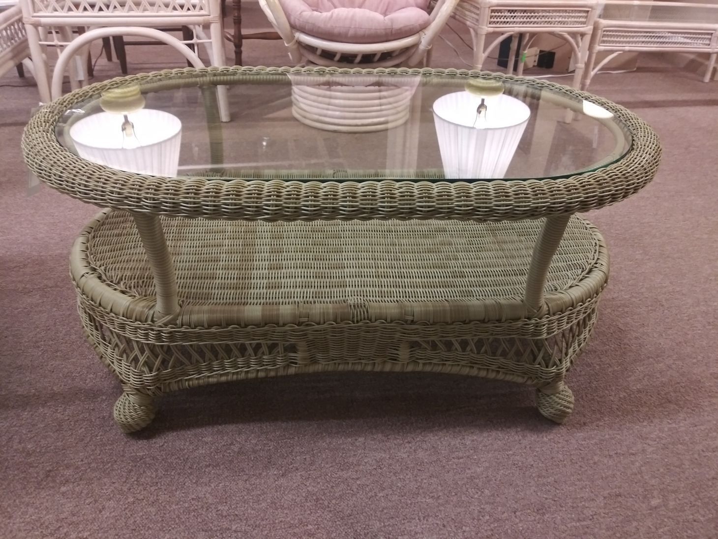 Wicker Coffee & End Table Set | Delmarva Furniture Consignment Pertaining To Wicker Coffee Tables (View 14 of 15)