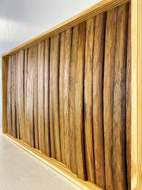 Wine Barrel Reclaimed Rustic Wood Wall Decor Oak Lumber With Oak Wood Wall Art (View 6 of 15)