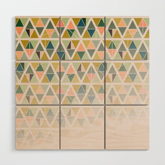 Wood Wall Art: Angular World – Color Gradientdesign D Inside Gradient Wall Art (View 11 of 15)