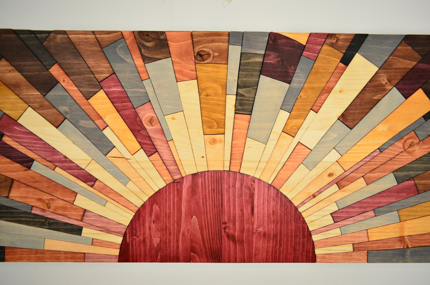 Wood Wall Art – Sunset On Jupiter – Handmade Original Intended For Abstract Flow Wood Wall Art (Photo 8 of 15)