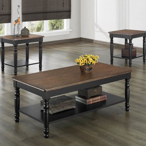 Woodhaven Hill Ohana 3 Piece Coffee Table Set – Walmart Pertaining To 3 Piece Coffee Tables (View 7 of 15)