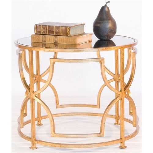 Worlds Away Tess Gold Leaf Cocktail Table | Coffee Table Regarding Leaf Round Coffee Tables (Photo 5 of 15)