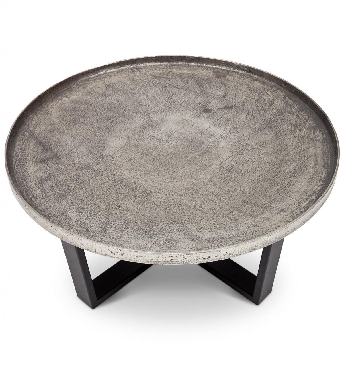 Zara Coffee Table In Vintage Silver Within Antique Silver Metal Coffee Tables (View 9 of 15)