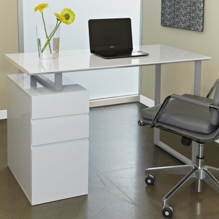 20 Beautiful White Desk Designs For Your Office With Regard To White Modern Nested Office Desks (Photo 3 of 15)