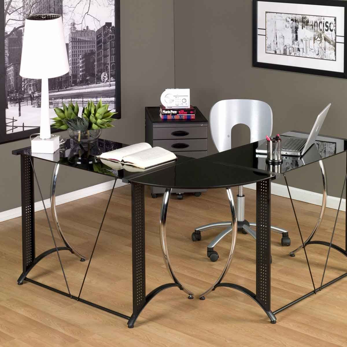 9 Black Office Desk Designs & How To Choose The Best One | Pouted With White And Black Office Desks (View 1 of 15)