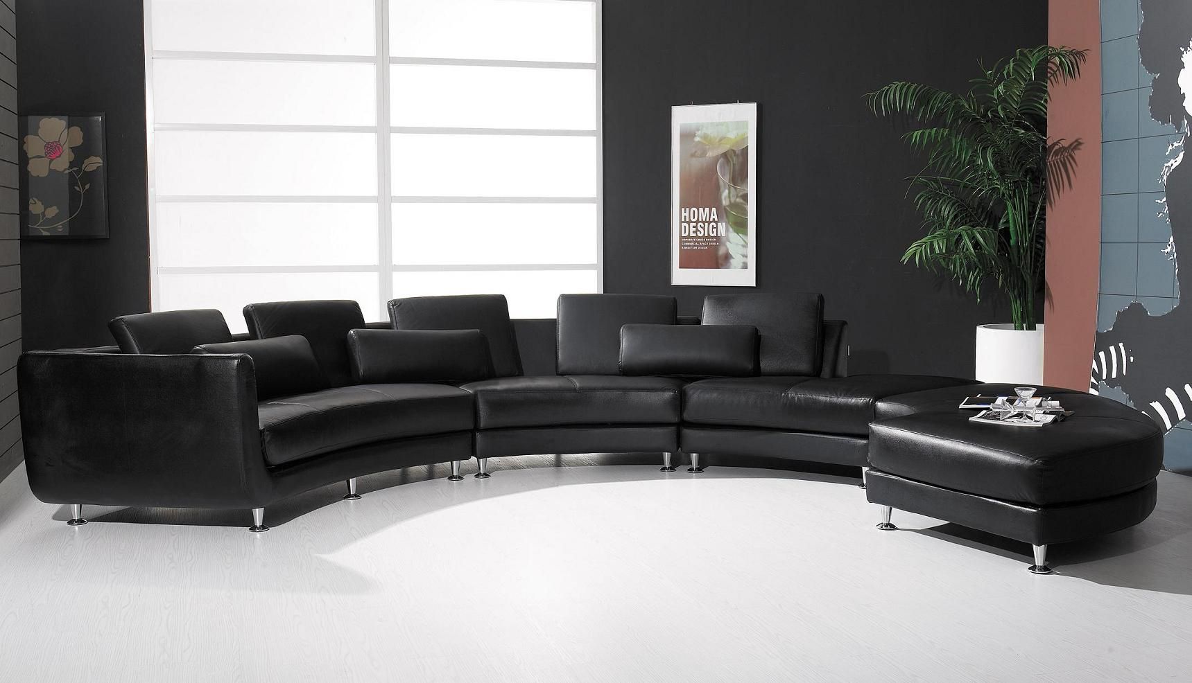 A94 – White Leather Sectional Sofa Set | Black Design Co With Wide Palermo Tobacco L Shaped Desks (View 14 of 15)