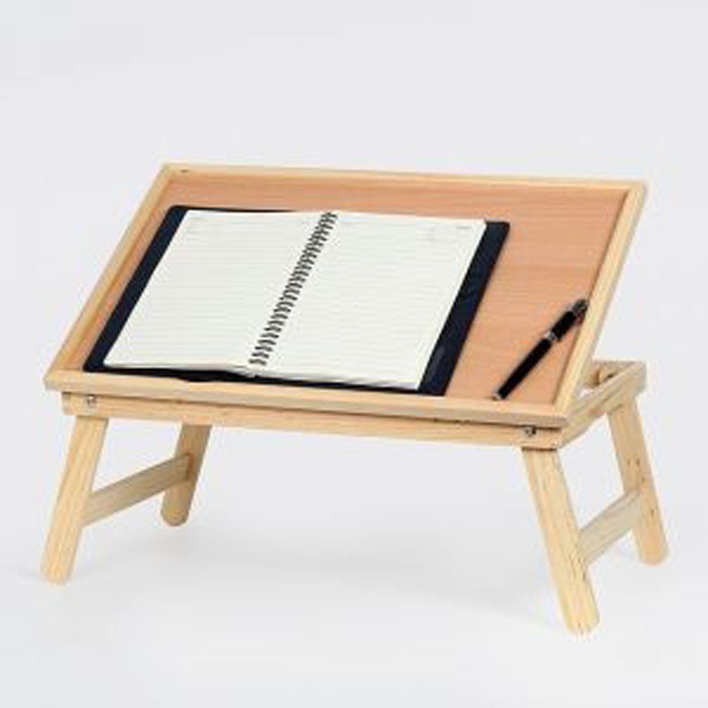 [albjhb]multi  Purpose 4 Level Angle Adjustable Natural Wood Book Rest With Regard To Gray Wood Adjustable Reading Tables (View 6 of 15)