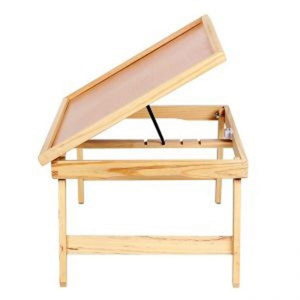 [albjhb]multi  Purpose 4 Level Angle Adjustable Natural Wood Book Rest Within Cherry Wood Adjustable Reading Tables (View 5 of 15)