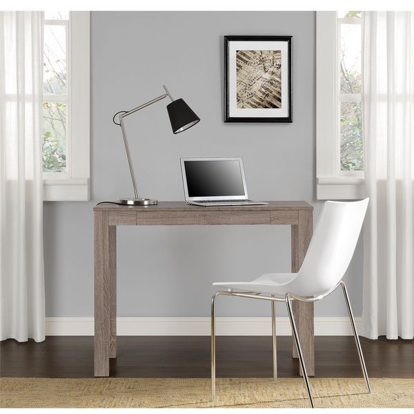 Altra Sonoma Oak Parsons Desk With Drawer | Desk With Drawers, Parsons Intended For Sonoma Oak 2 Tone Writing Desks (View 9 of 15)