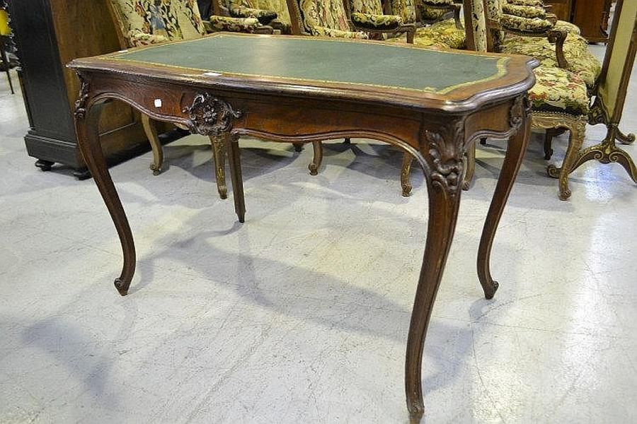 Antique French Oak Louis Xv Style Writing Desk Fitted With New… – Desks For Reclaimed Oak Leaning Writing Desks (View 15 of 15)
