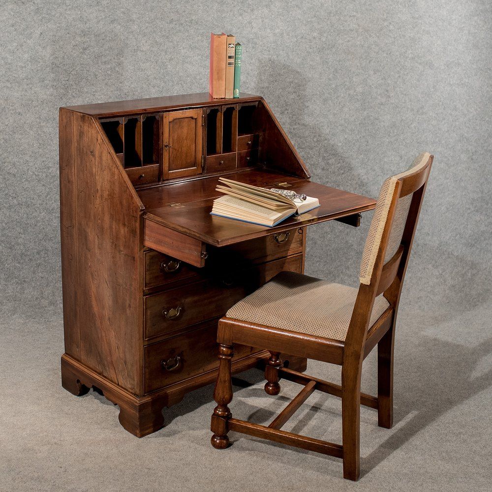 Antique Writing Desk Bureau Chest English Georgian – Antiques Atlas For Reclaimed Barnwood Writing Desks (View 13 of 15)
