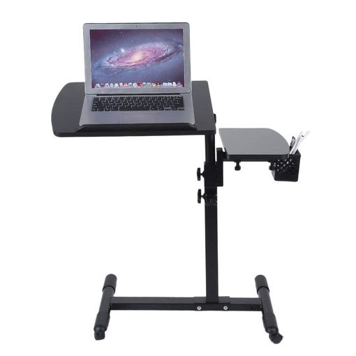 Belovedkai Height Adjustable Portable Office Desk Rolling Laptop Desk With Black Adjustable Laptop Desks (View 9 of 15)