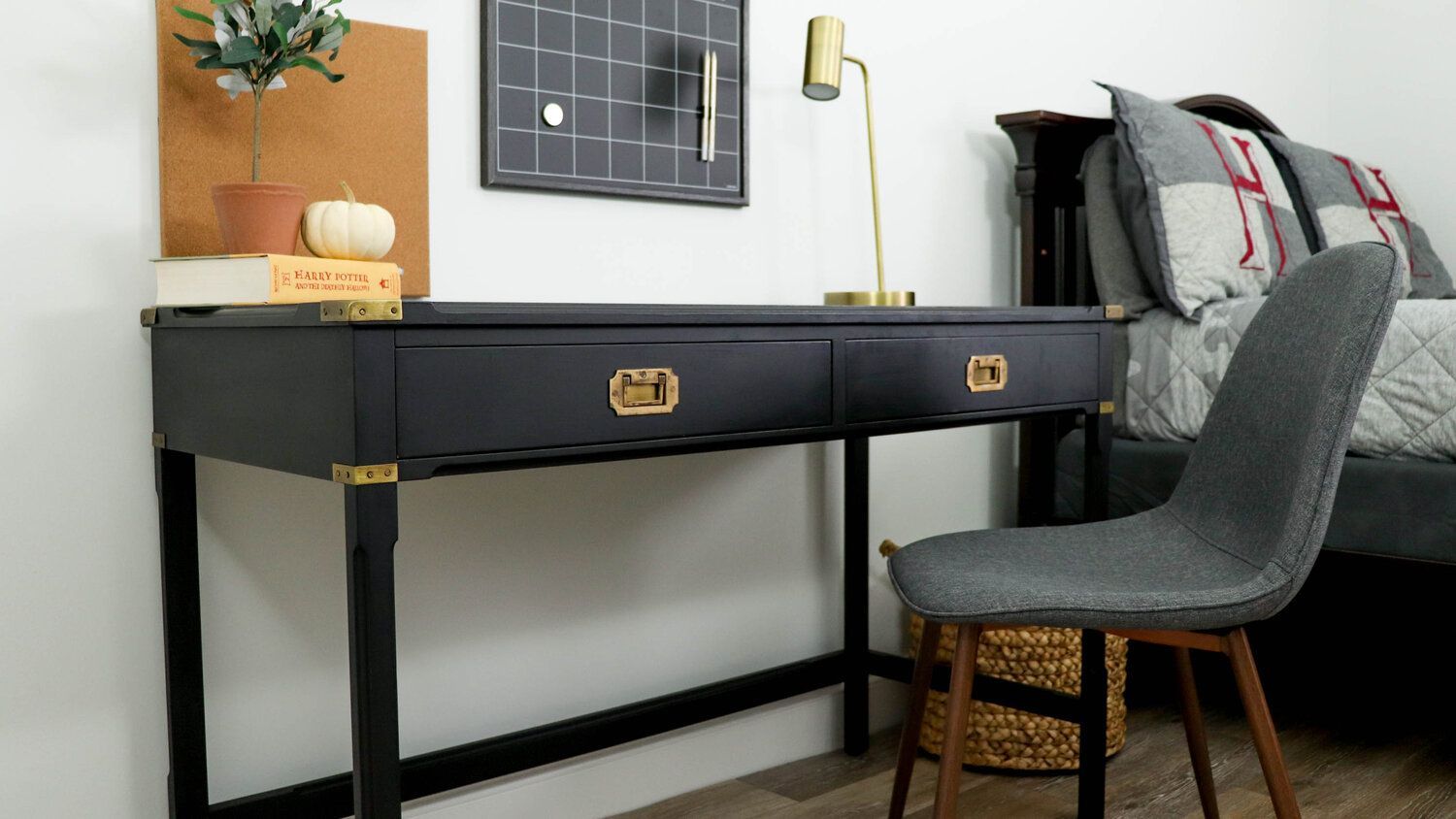 Black Modern Desk | My Furniture, It Is Finished, Modern Desk In Black Finish Modern Office Desks (View 9 of 15)