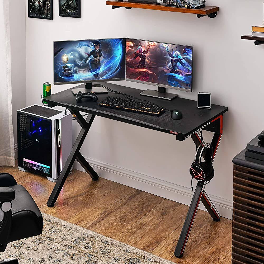Buy Mr Ironstone Gaming Desk 45.2 W X  (View 6 of 15)