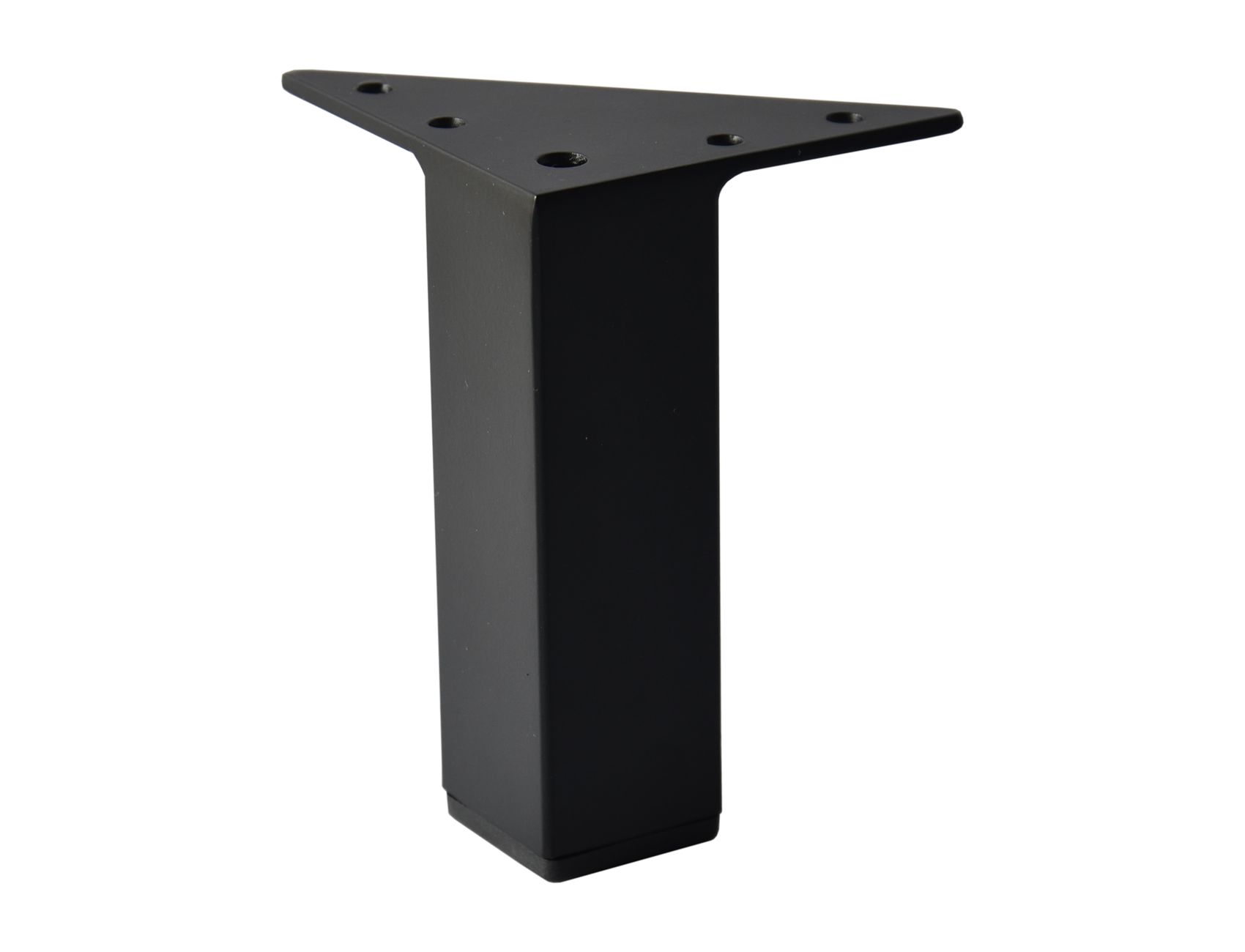Buy Square Metal Furniture Leg, Flat Black, 5"h, 902 5b At Affordable In Matte Black Metal Desks (View 3 of 15)