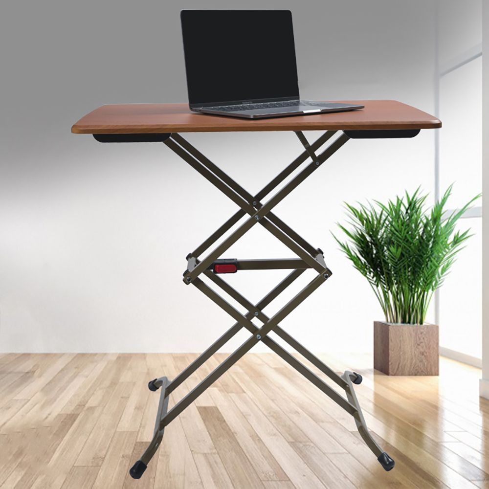 Coffee Foldable Side Table Adjustable Desk With Four Heights Pertaining To Espresso Adjustable Laptop Desks (Photo 8 of 15)