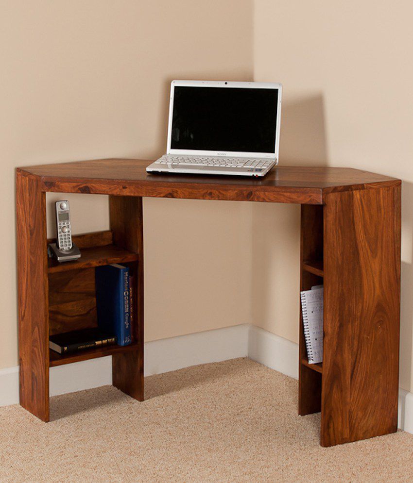 Corner Desk In Brown – Buy Corner Desk In Brown Online At Best Prices With Brown And Yellow Corner Desks (Photo 1 of 15)