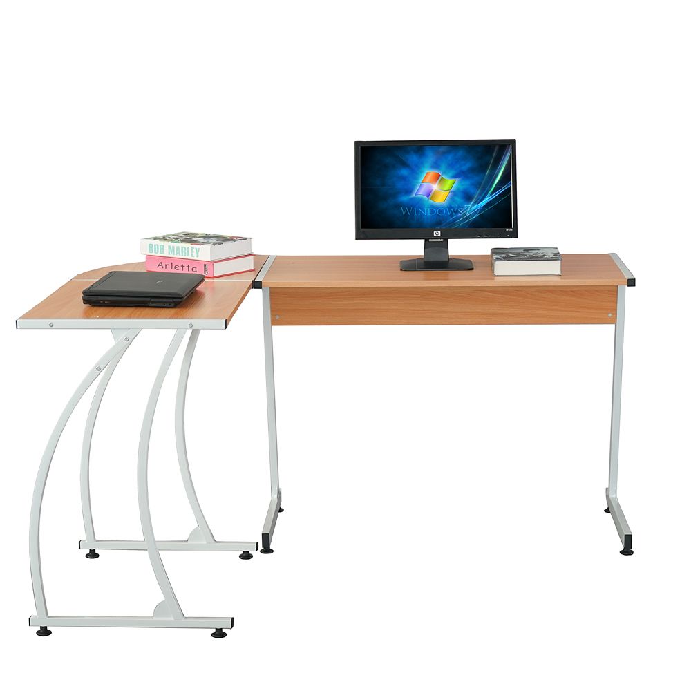 Corner Desk With Keyboard Tray With Corner Desks With Keyboard Shelf (View 8 of 15)