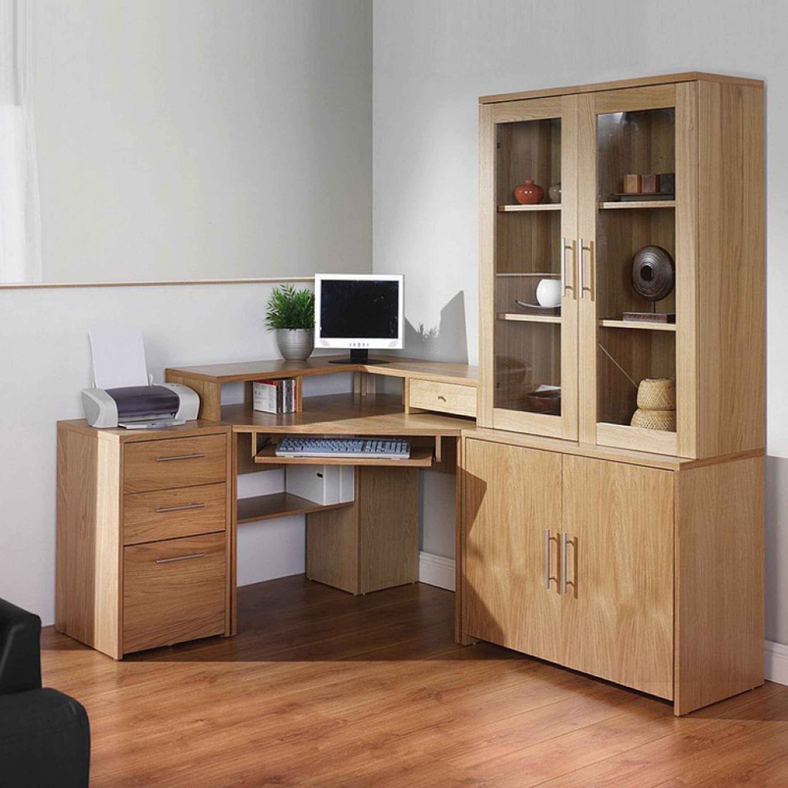 Corner Desk With Shelves Design – Homesfeed Throughout Brown And Yellow Corner Desks (Photo 12 of 15)