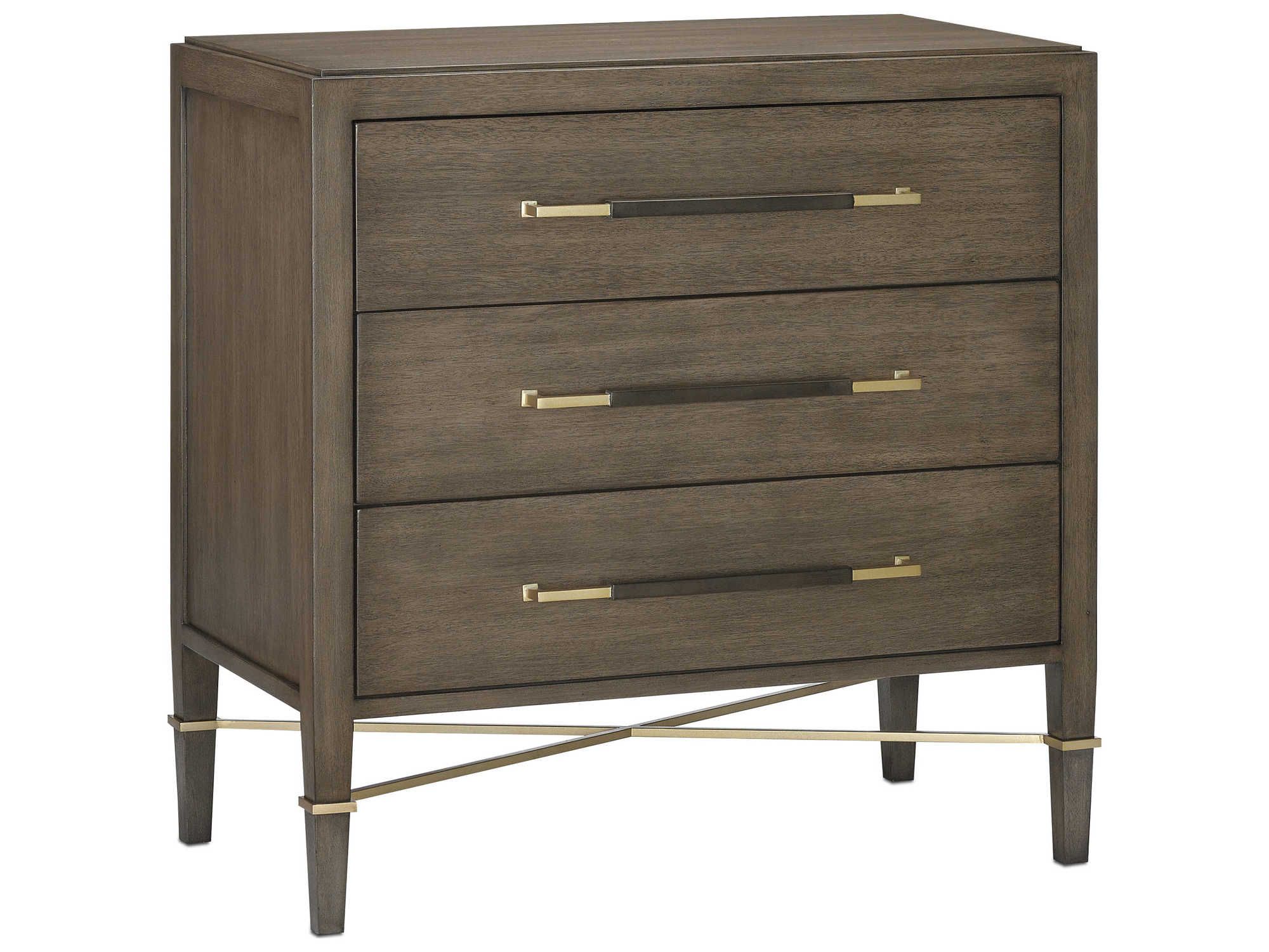 Currey & Company Verona Chanterelle / Coffee Champagne Three Drawer Intended For Chanterelle 3 Drawer Desks (View 1 of 9)
