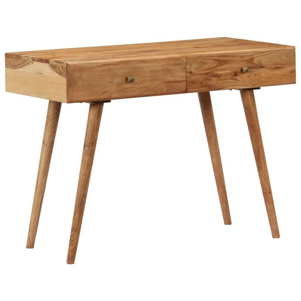 Desk 100x51x76 Cm Solid Acacia Wood 247685 | In Victoria, London | Gumtree Throughout Acacia Wood Writing Desks (View 13 of 15)