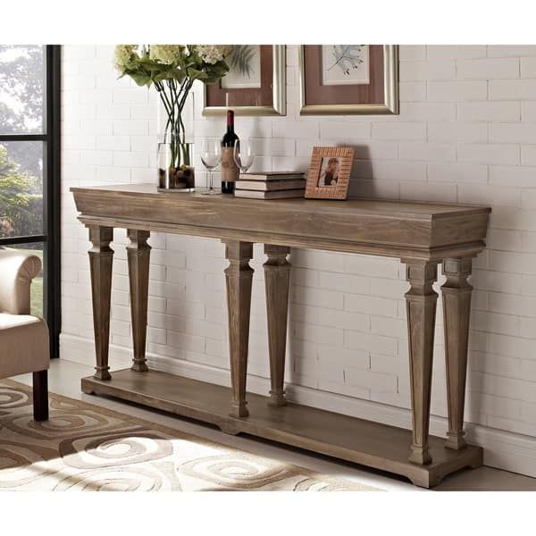 Distressed Pine Console Table In 2019 | Wooden Console Table, Console Inside Distressed Pine Lift Top Desks (View 9 of 15)