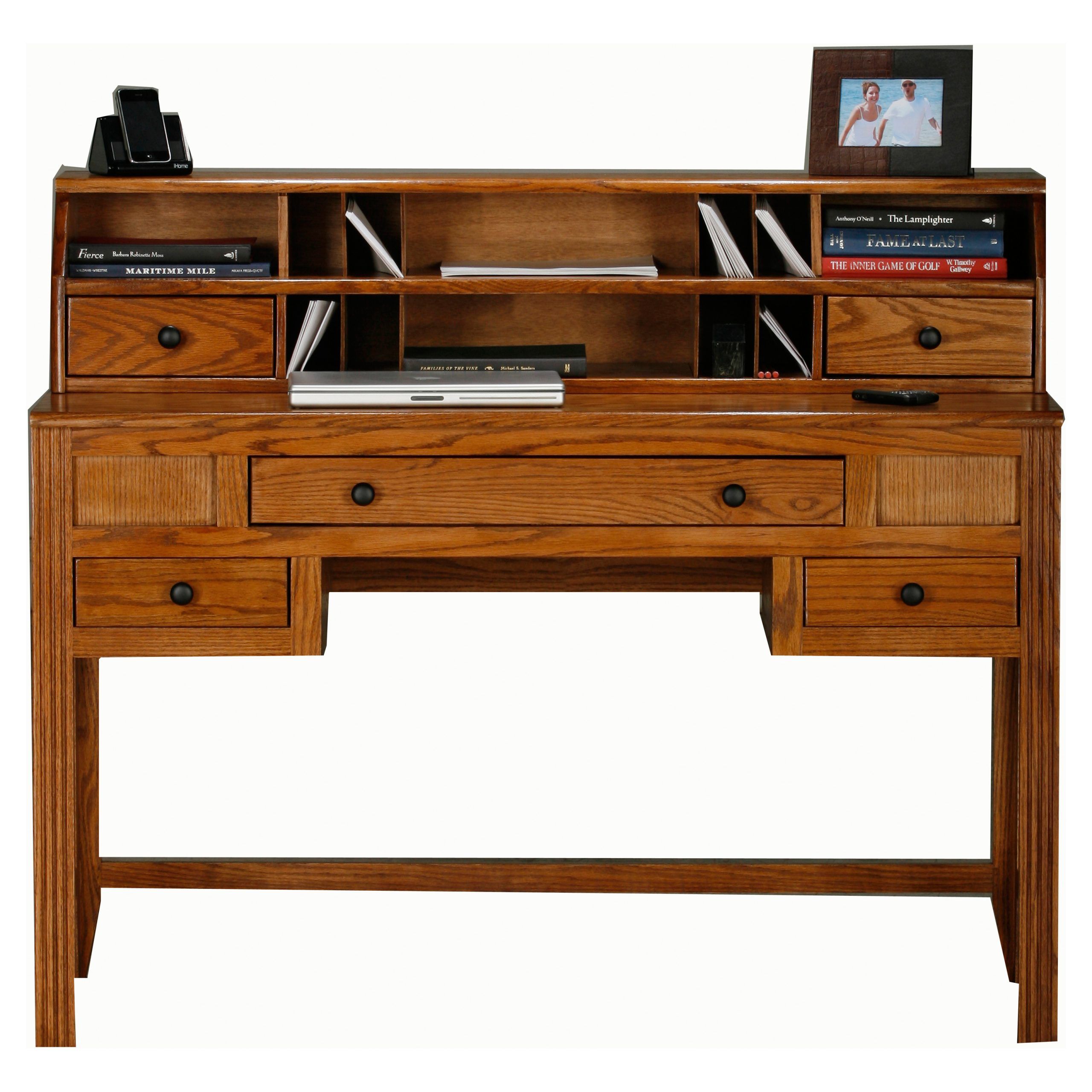 Eagle Furniture Oak Ridge Customizable Writing Desk With Optional Hutch For Weathered Oak Wood Writing Desks (View 11 of 15)