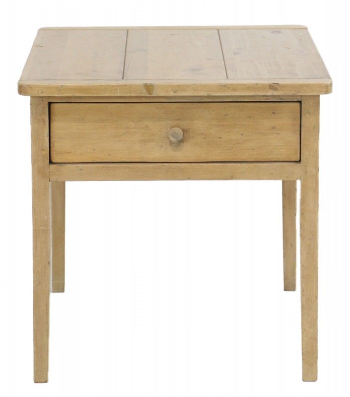 Elden Distressed Pine End Table For Sale In Ct | Middlebury Furniture Within Distressed Pine Lift Top Desks (View 2 of 15)