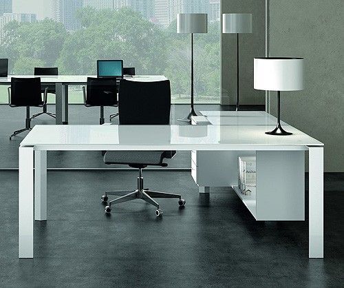 Executive Desk White – Google Search | Contemporary Office Furniture For White Modern Nested Office Desks (Photo 4 of 15)