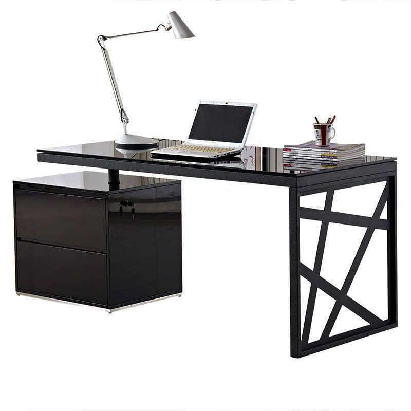 Fascinating Black Desk For Home Office Made Easy | Modern Desk, Black Within Black Finish Modern Office Desks (View 10 of 15)