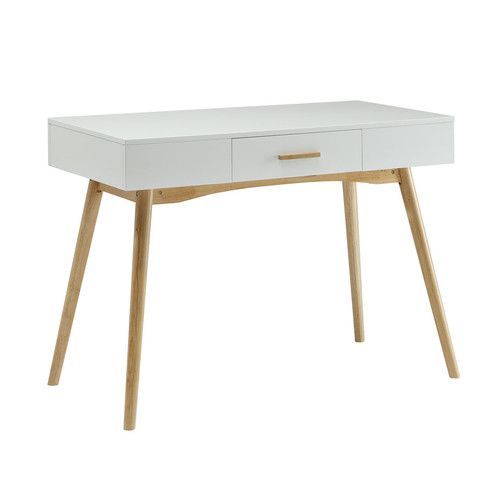 Found It At Wayfair – Oslo 1 Drawer Artistic Writing Desk | Desk With For Natural And White 1 Drawer Writing Desks (View 11 of 15)