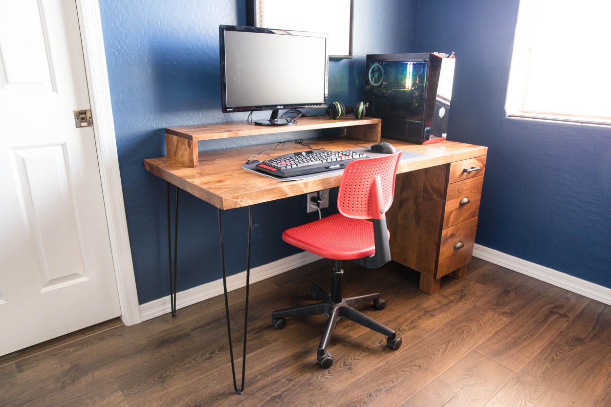 Gaming Computer Desk – How To Build Your Own – Addicted 2 Diy Intended For Gaming Desks With Built In Outlets (View 11 of 15)