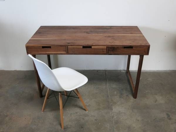 Hand Crafted Modern Walnut Desktravis Hayes Furniture | Custommade Intended For Hand Rubbed Wood Office Writing Desks (View 11 of 15)