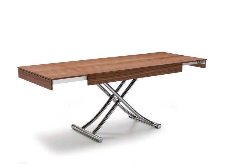 Height Adjustable Extending Coffee Table Woodozzio Design | Design Within Espresso Wood Adjustable Reading Tables (Photo 2 of 15)