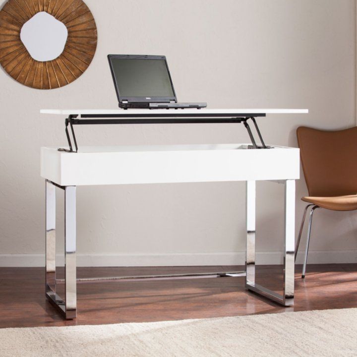 Ikamu Adjustable Sit To Stand Desk, White – Sam's Club | Adjustable Throughout White Adjustable Stand Up Desks (View 2 of 15)