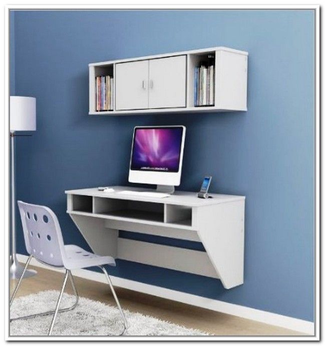 Ikea Floating Desk Selections With Lack Shelf – Homesfeed Regarding Off White Floating Office Desks (View 9 of 15)