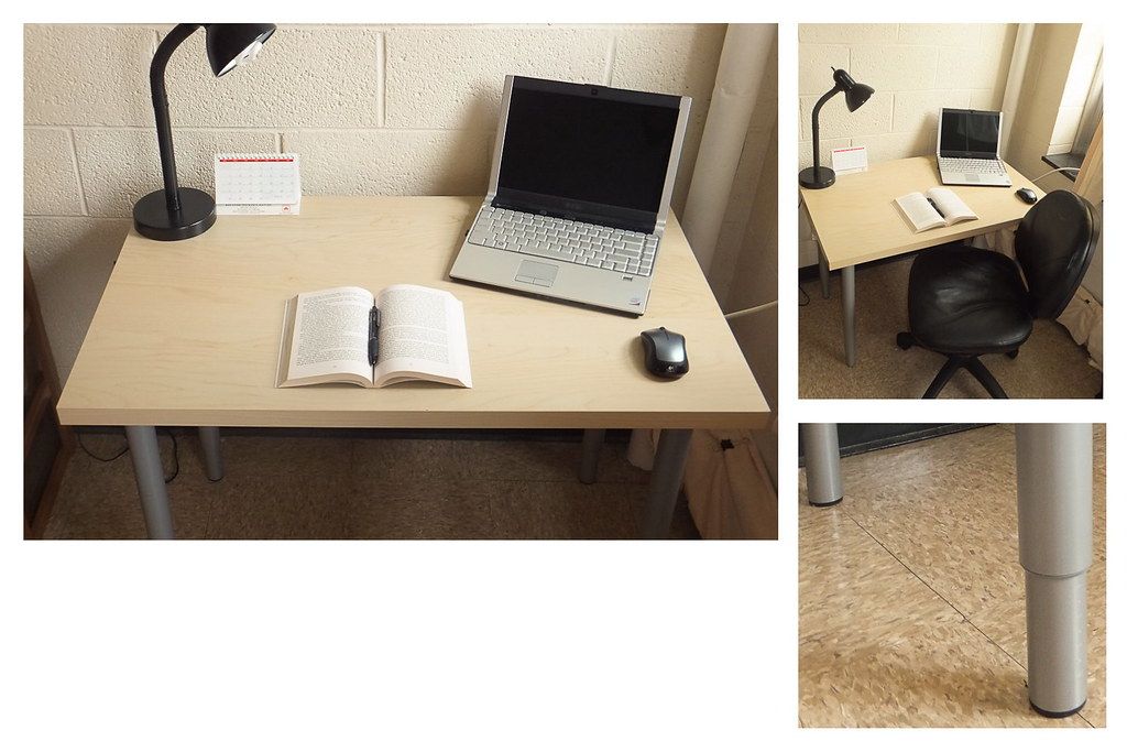 Ikea Study Table | * Adjustable Height (23" To  (View 1 of 15)