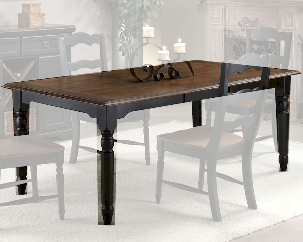 Intercon Solid Rubberwood Dining Table Princeton Inpn4278tab In Walnut Rubberwood Desks (View 11 of 15)