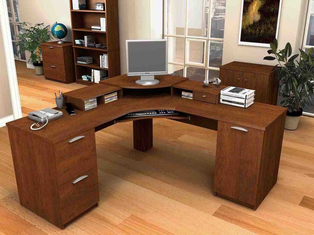 L Shaped Corner Computer Desk – Decor Ideas For White Wood 1 Drawer Corner Computer Desks (Photo 7 of 15)