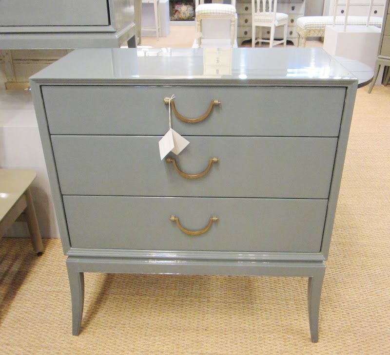 Lacquer Lovely From Chelsea Textiles! | Cococozy Inside Gray Lacquer And Gold Luxe Desks (Photo 1 of 15)
