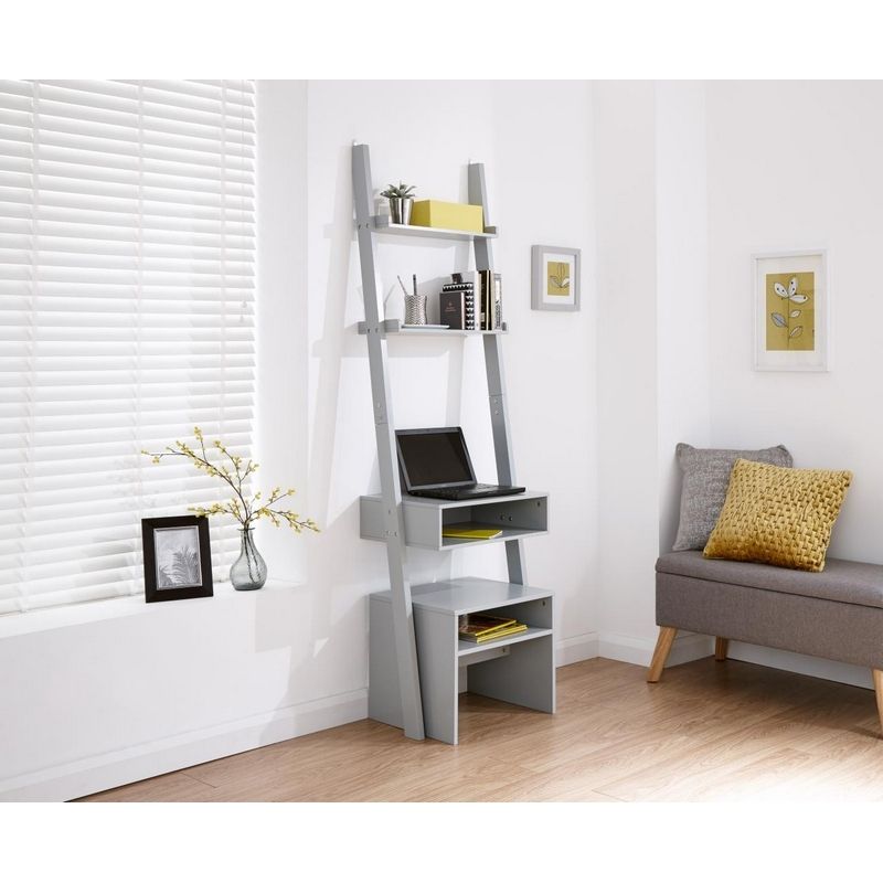 Ladder Desk Grey – Buy Online At Qd Stores Intended For White Ladder Desks (View 15 of 15)