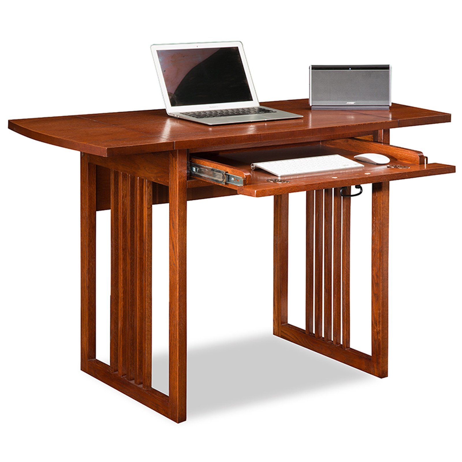 Leick Home Mission Oak Drop Leaf Computer/writing Desk – Walmart Pertaining To Weathered Oak Wood Writing Desks (View 9 of 15)