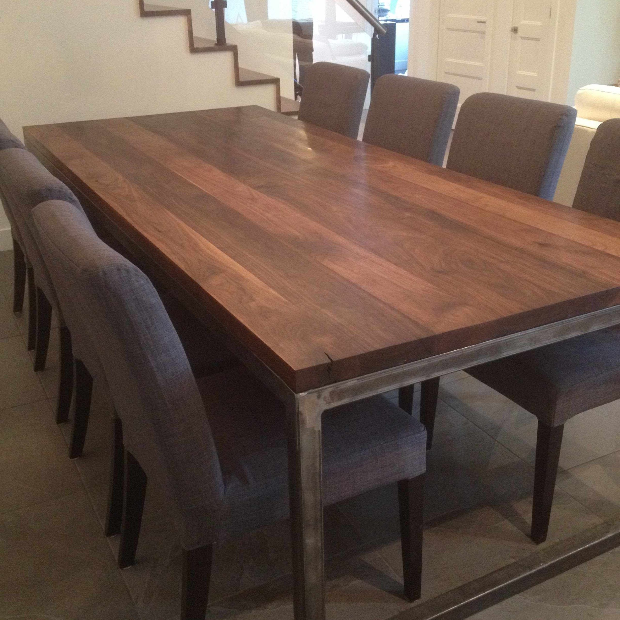 Live Edge Black Walnut Dining Table — Bois & Design – Custom Made With Dark Walnut Desks And Chair Set (View 8 of 15)
