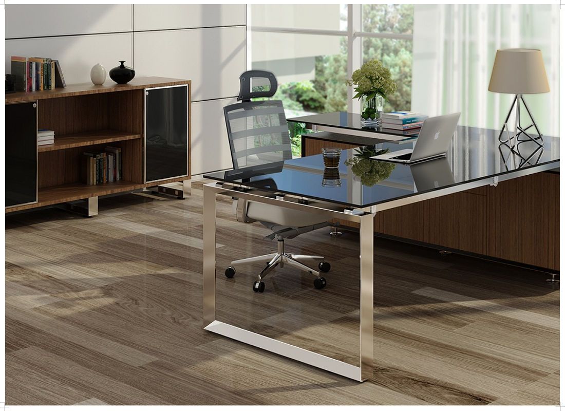 Luxury Executive Desk Within Black Finish Modern Office Desks (View 8 of 15)