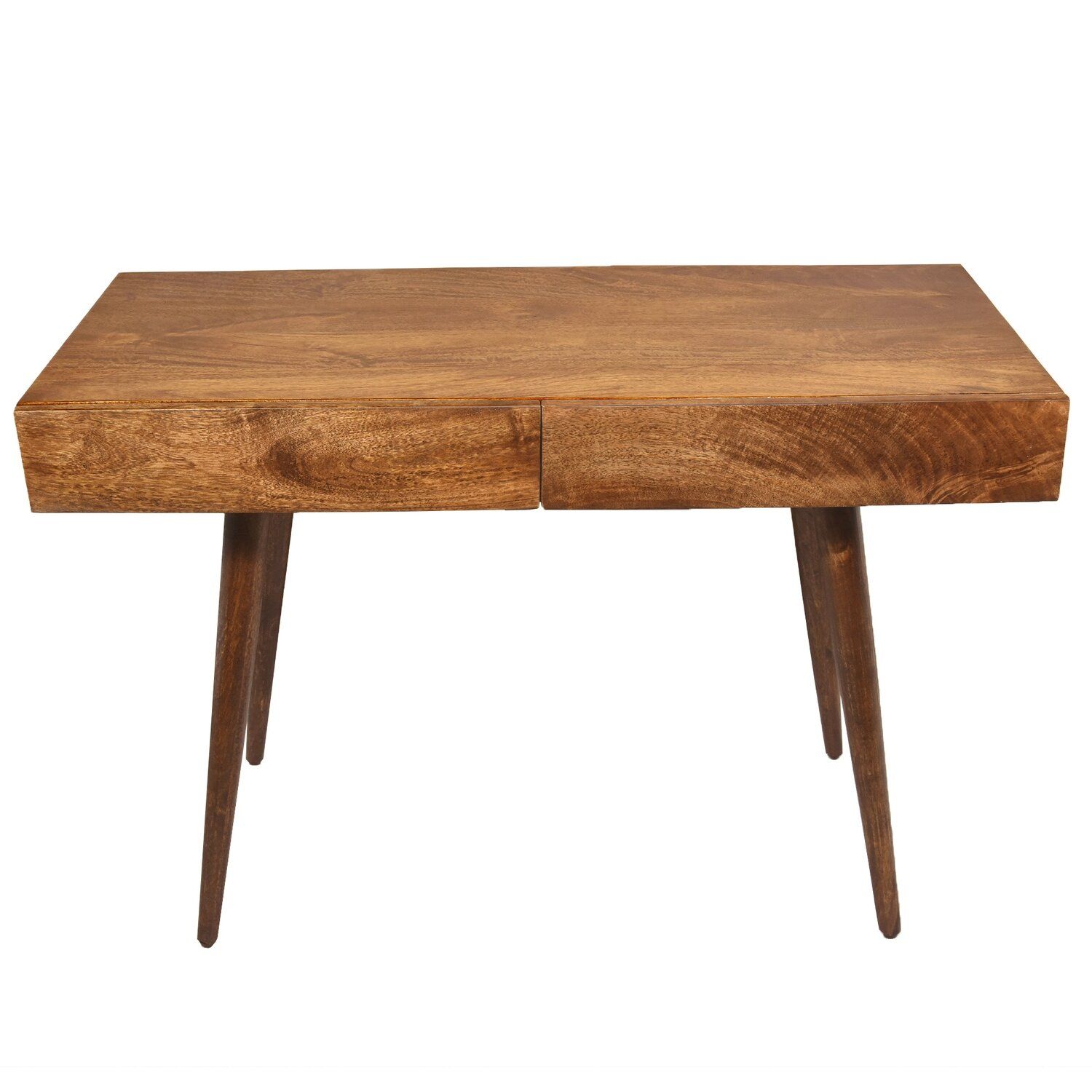 Mango Wood Writing Desk With Tapered Legs In Mango Wood Writing Desks (View 2 of 15)