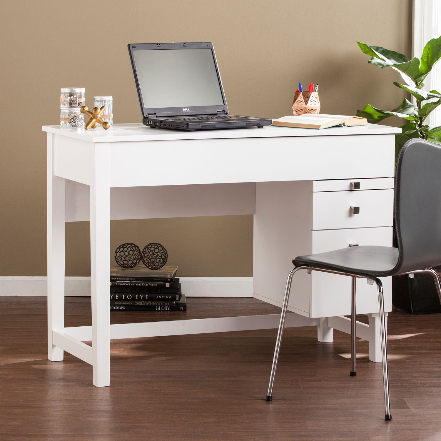 Manhattan White Adjustable Desk – Pier1 Intended For White Adjustable Stand Up Desks (View 5 of 15)