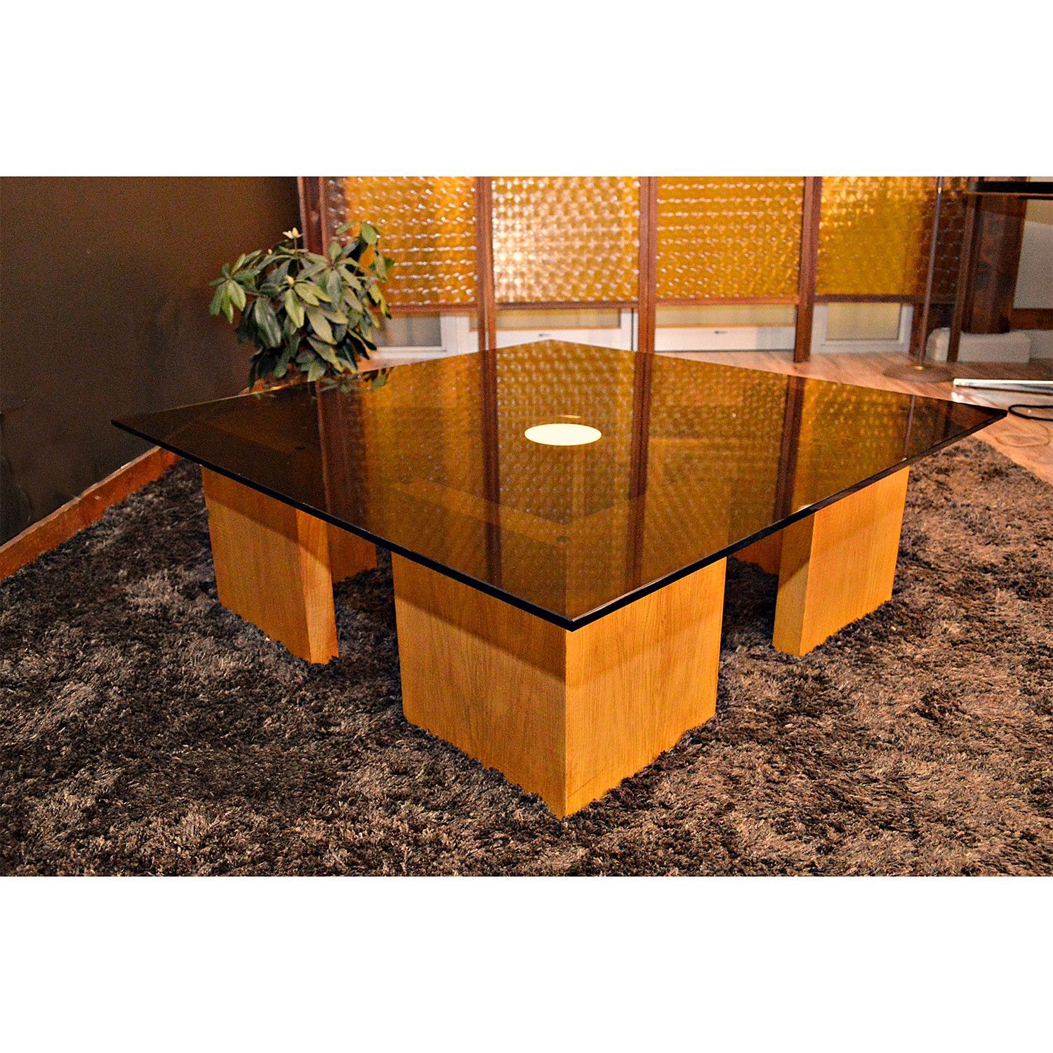 Mid Century Smoked Glass Adjustable Base Coffee Table | Wood Coffee Inside Espresso Wood Adjustable Reading Tables (Photo 10 of 15)